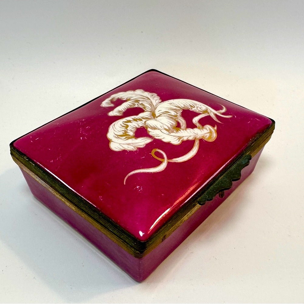 Vintage Orlik Hand Painted Porcelain Trinket Box